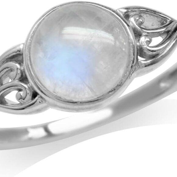 7MM Genuine Round Shape Gemstones White Gold Plated or Yellow Gold Plated 925 St - Picture 1 of 7